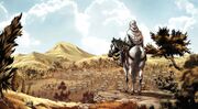 Aquilus overlooking a Roman camp