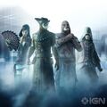 From left to right: the Courtesan, the Doctor, the Executioner, the Hunter.