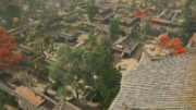 The inner castle as seen from its tenshu