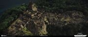 Concept art of Iwaya Castle