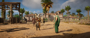 Bayek returning with the horse