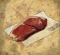 Raw meat found in the house of the second victim.