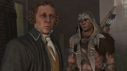 Ratonhnhaké:ton meeting with Jefferson