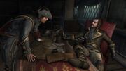 Haytham speaking with captain of The Providence.