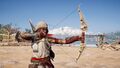 Kassandra using the bow