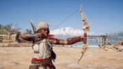 Kassandra using the bow