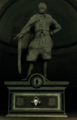 Darius' statue.