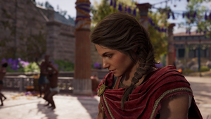 ACOD Gutter Runner - Kassandra finding her drachmae missing.png