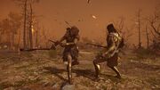 Kassandra fighting Deimos