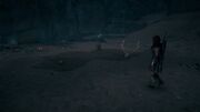 Kassandra exploring the cave