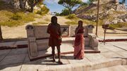 Thespis talking with Rhodanthe