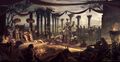 Original concept art for the Pagan Party