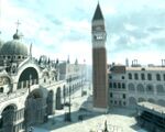 The Campanile di San Marco, with the Basilica to the left