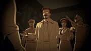 Trotsky betraying Nikolai to the Templars