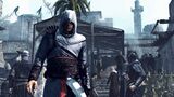 Altaïr walks through Acre.