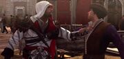 Ezio and Duccio, after their fight.