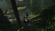 Ratonhnhaké:ton hanging a poacher