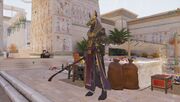 A priest of Anubis guarding a chest in Aten