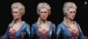 Head renders of Marie Antoinette