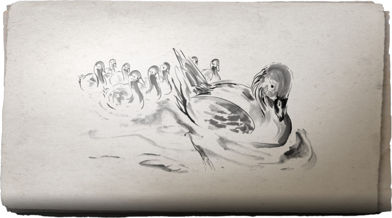 File:ACSH Sumi-E Mother and Ducklings.png