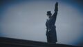 Jacob reaches the rooftop to signal Evie