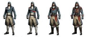 ACU Arno Outfit Variations - Concept Art.jpg