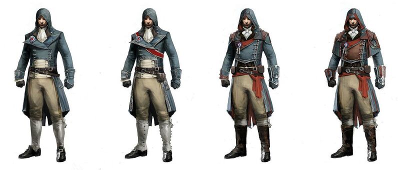 File:ACU Arno Outfit Variations - Concept Art.jpg