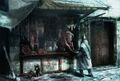 Assassin's Creed concept art for market stalls