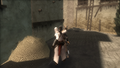 Altaïr assassinating one of the guards