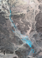 The qanat system tapped plentiful ground water (aquifer), and transported it through underground channels set at a gradual slope to reach agricultural fields and AlUla Old Town.