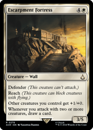 MTG ACR - 278 Escarpment Fortress.png