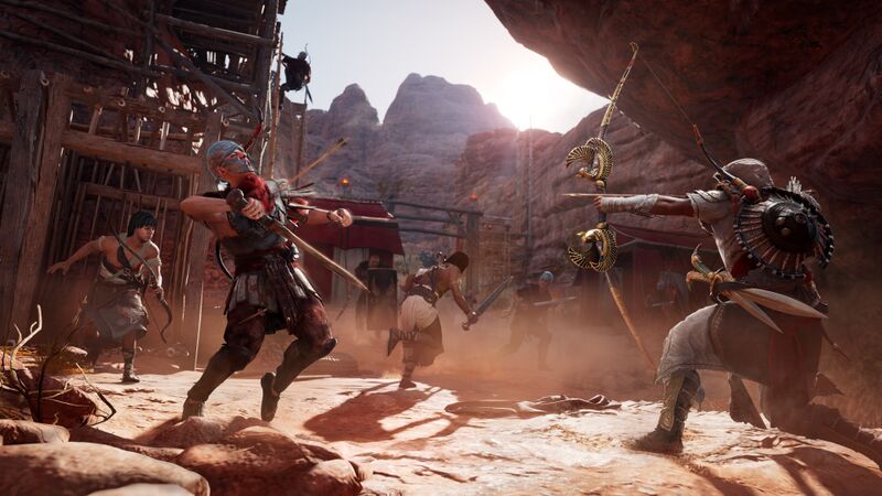 File:ACO HO Screenshot Bayek Fighting Romans.jpg