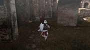 Ezio chasing the courier