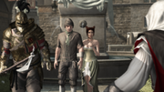 A Brute blocking Ezio's path