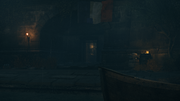 An entrance to the sewers, from the riverside