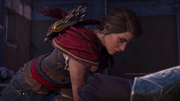 Kassandra killing Podarkes with a final blow
