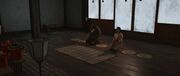Oichi and Yasuke in the main altar room