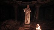 A statue in Orpheus' tomb