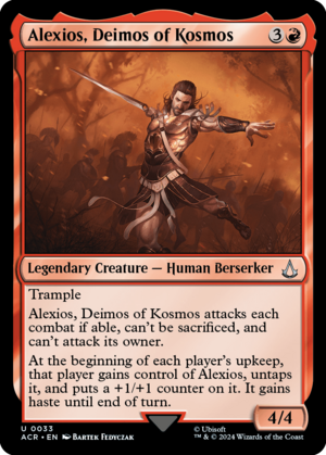 MTG ACR - 033 Alexios Deimos of Kosmos.png