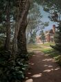 The Homestead as depicted in Universes Beyond: Assassin's Creed