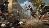 Aveline fighting multiple guards with a machete.