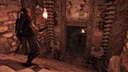 Kassandra descending into the tomb