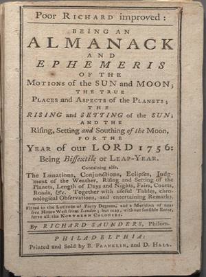 AC3 DB Poor Richard's Almanack 1756.png