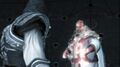 Ezio preparing to fight with Rodrigo Borgia.
