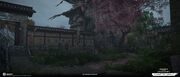 Concept art of Iwaya Castle