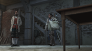 Connor retrieving Achilles' robes