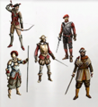 Concept art of 15th century soldiers