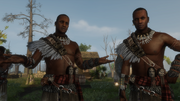 Mackandal's followers threatening the smugglers