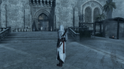 Desmond reliving a repressed memory of Altaïr.