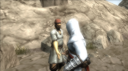 Altaïr returning the money